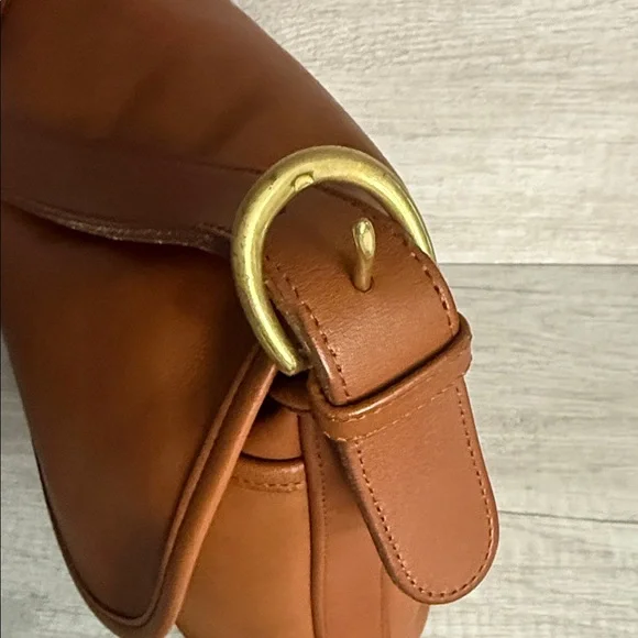 Coach Tan Fletcher Leather Crossbody Bag - Picture 9 of 14